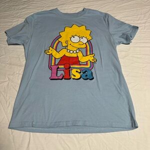Lisa Character Light Blue Women's Short Sleeve Tee